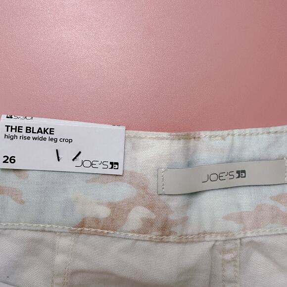 Joe’s Women's The Blake Cotton High Rise Wide Leg Cropped Pants Camo sz 26 NWT - Picture 10 of 12